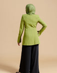 Fern Green Buttoned Blazer Tunic