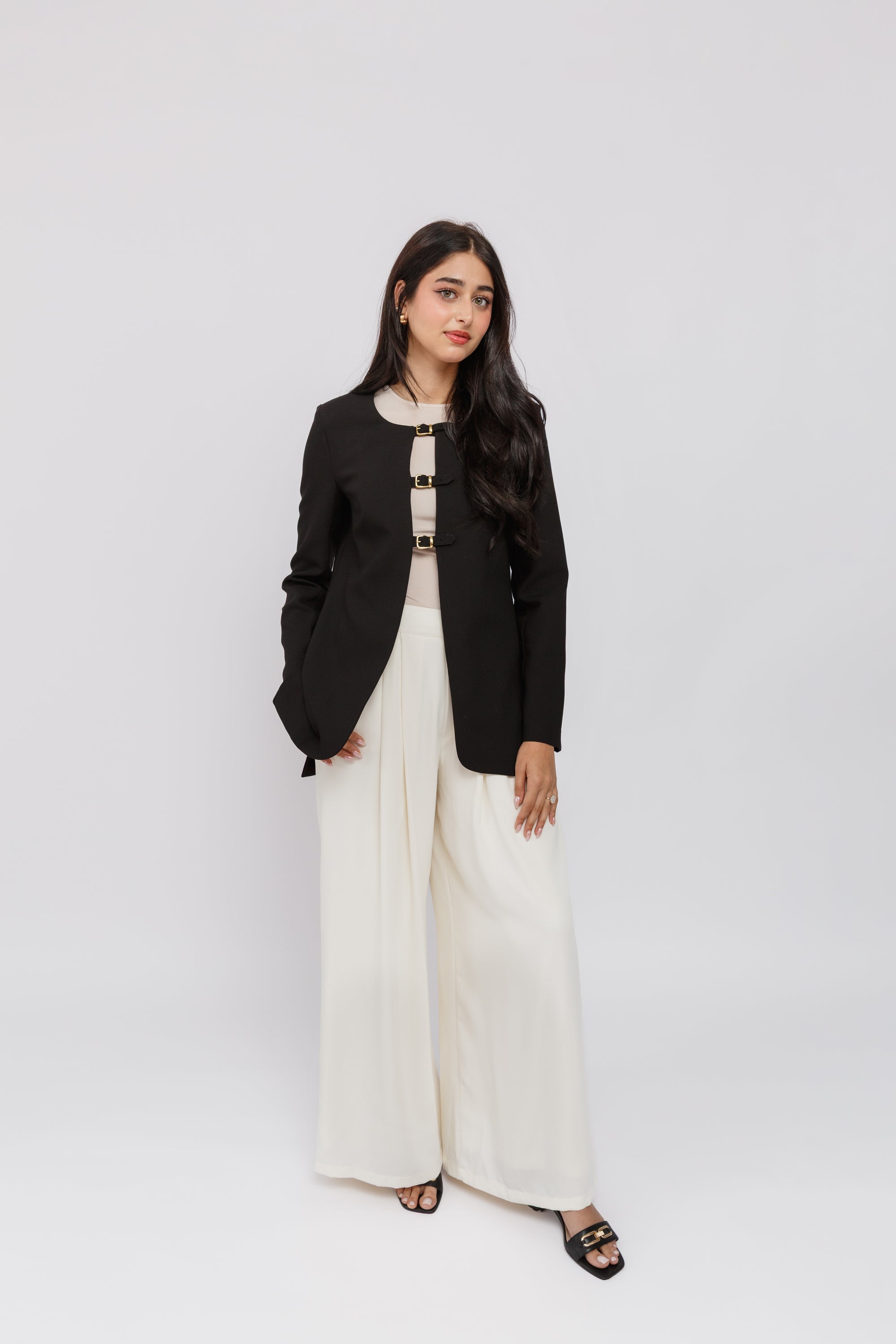 Black Buckled Blazer Tunic *ships 11/10