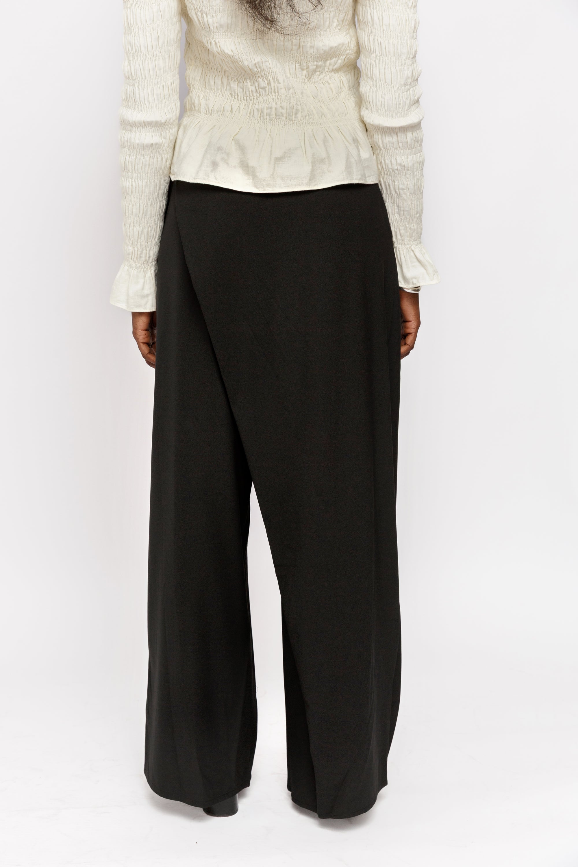 Black Foldover Pants