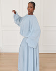 Ocean Blue Low Waisted Skirt Set