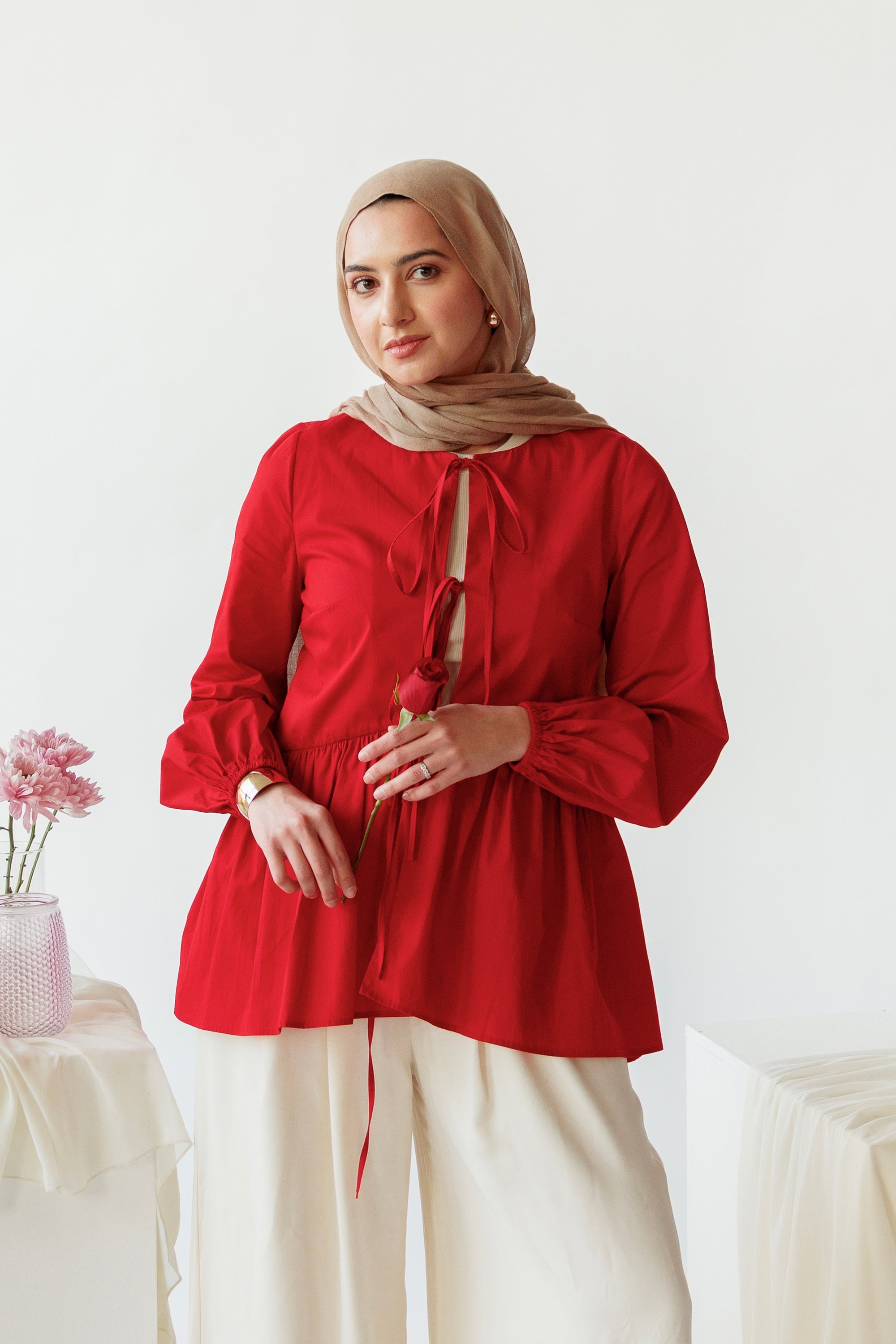 Red Bow Tie Tunic