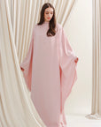 Orchid Pink Beaded Kaftan Gown- Final Sale