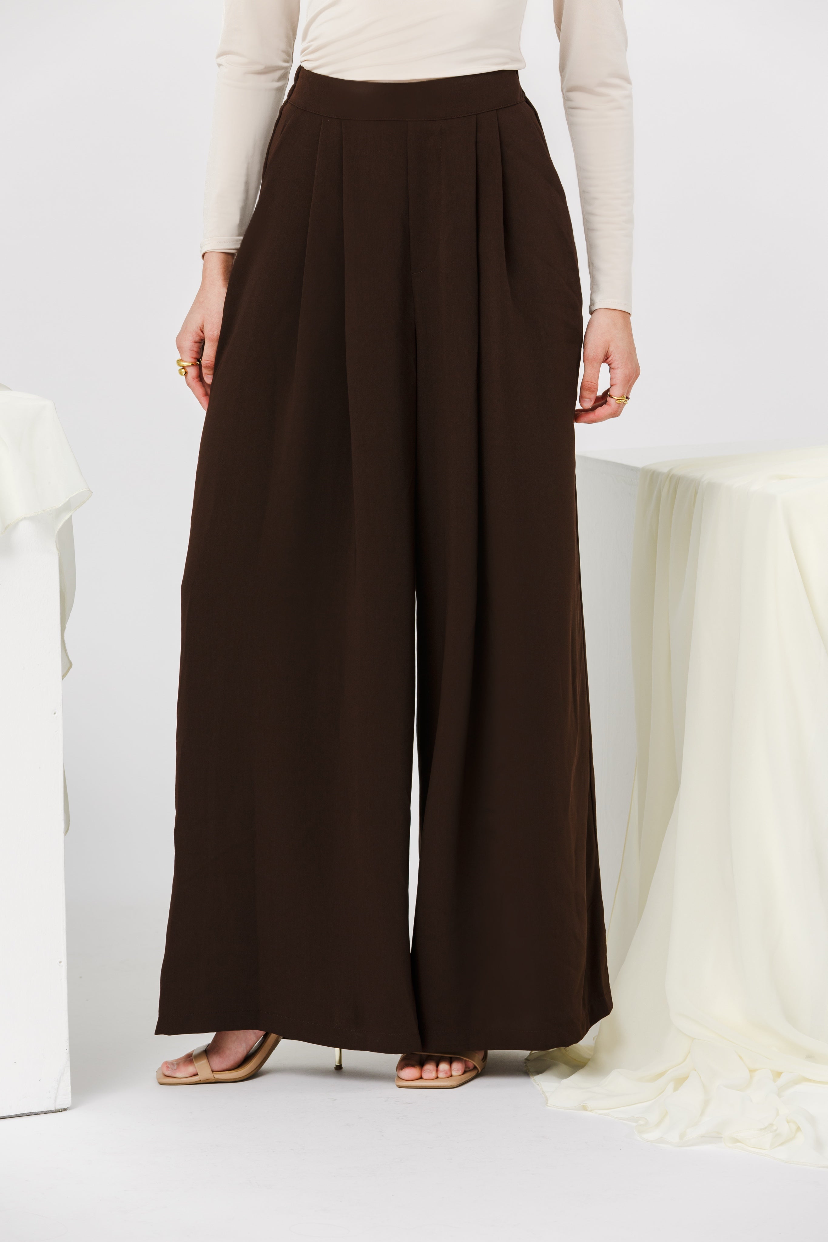 Brown Signature SE Wide Leg Pants Summer Evenings Brown Signature SE Wide Leg Pants Summer Evenings