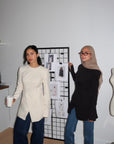 Cream Blazer Tunic