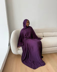 Purple Draped Hardware Kaftan