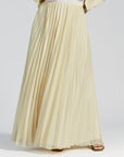 Melon Pleated Chiffon Skirt - Final Sale