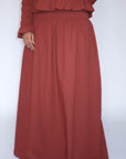 All Spice Ruched Maxi Skirt