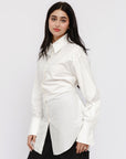 Ivory SE Tie Back Cotton Shirt