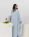 Baby Blue Beaded Kaftan Gown- Final Sale