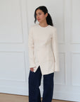 Cream Blazer Tunic