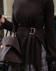 Espresso Buckled Sweater