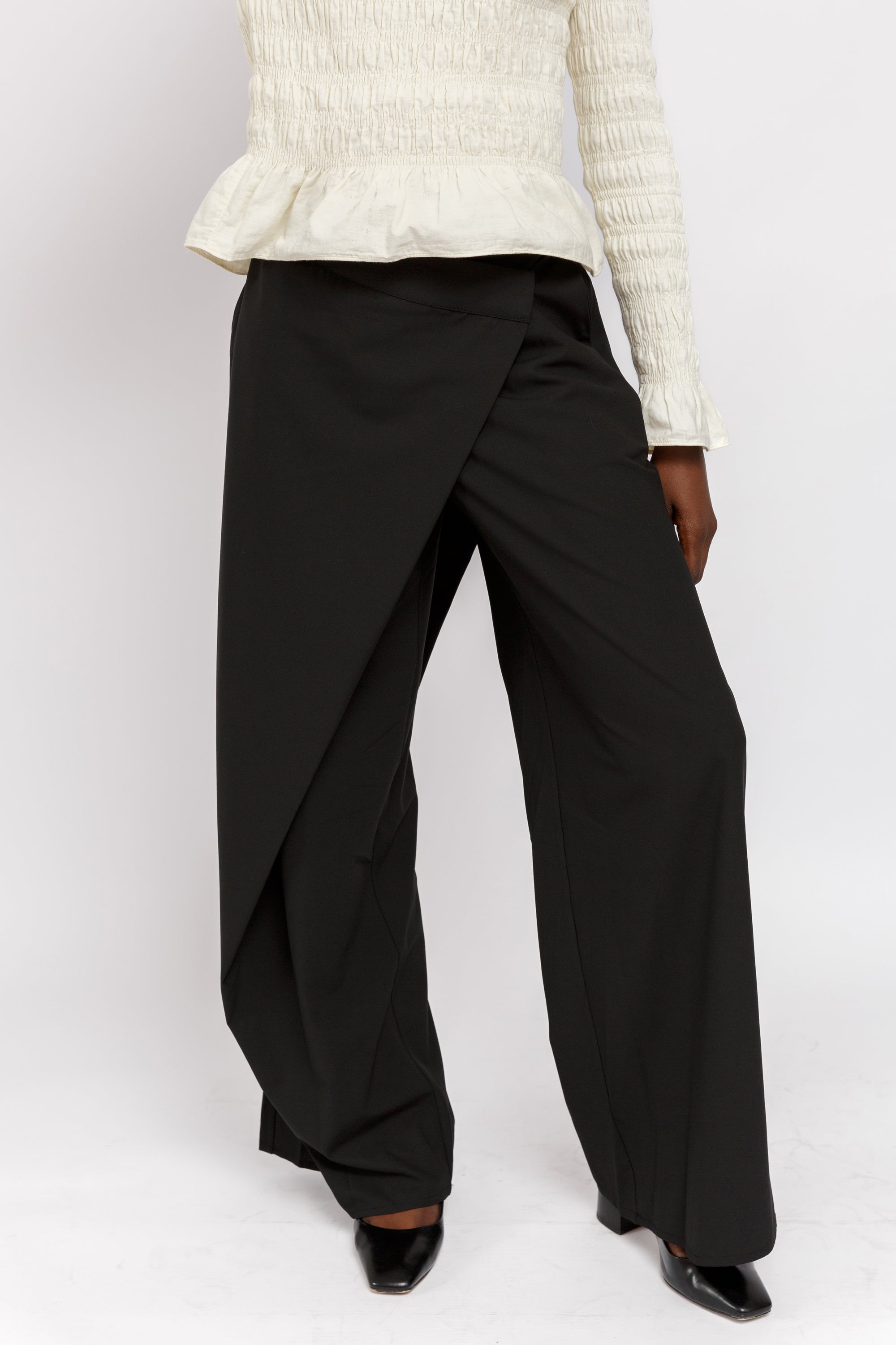 Black Foldover Pants