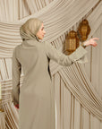Khaki Floor Length Hardware Tunic- Final Sale