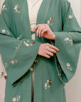 Jade Green Yasmin Embroidered Abaya