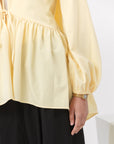 Butter Yellow Bow Tie Tunic