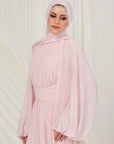 Orchid Pink Structured Belt Gown