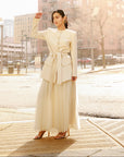 Pearl Cream SE Belted Jacket - Final Sale