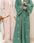 Jade Green Yasmin Embroidered Abaya