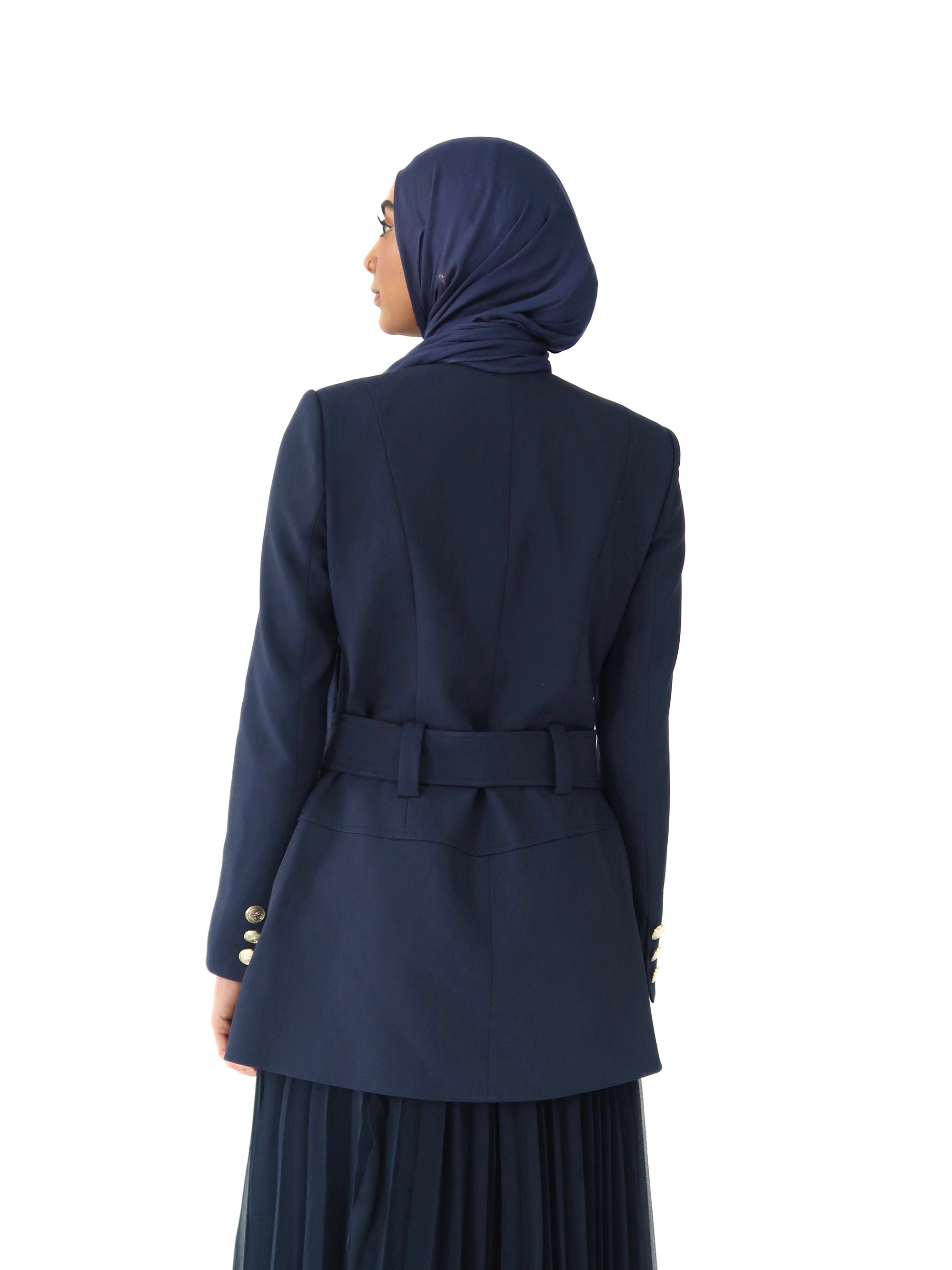 Navy SE Belted Jacket - Final Sale