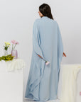 Baby Blue Beaded Kaftan Gown- Final Sale