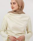 Buttercream Cotton Ruched Tunic - Final Sale