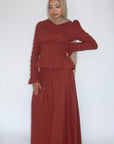 All Spice Ruched Maxi Skirt