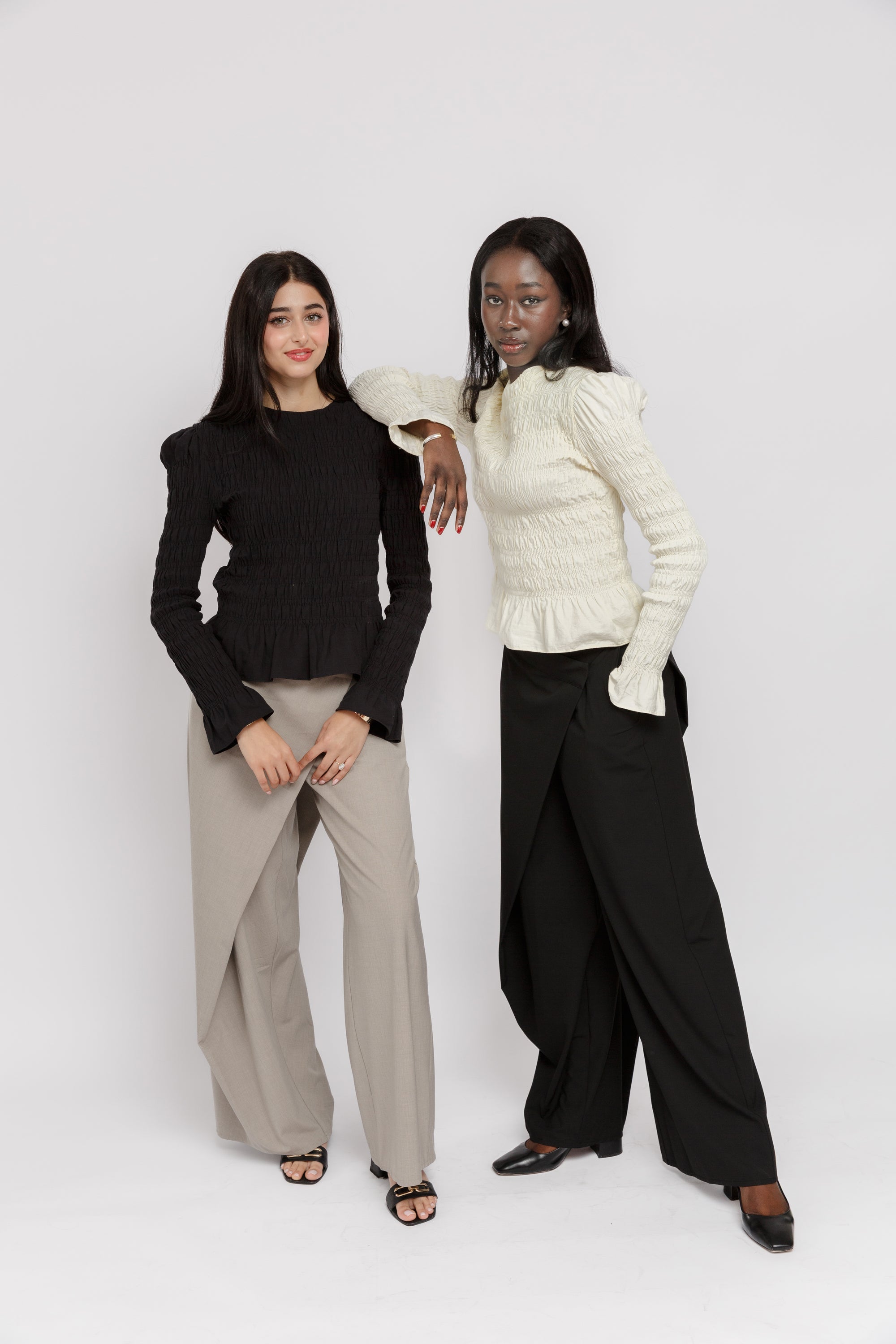 Black Foldover Pants