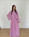 Orchid Low Waisted Skirt Set