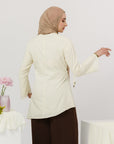 Buttercream Cotton Ruched Tunic - Final Sale
