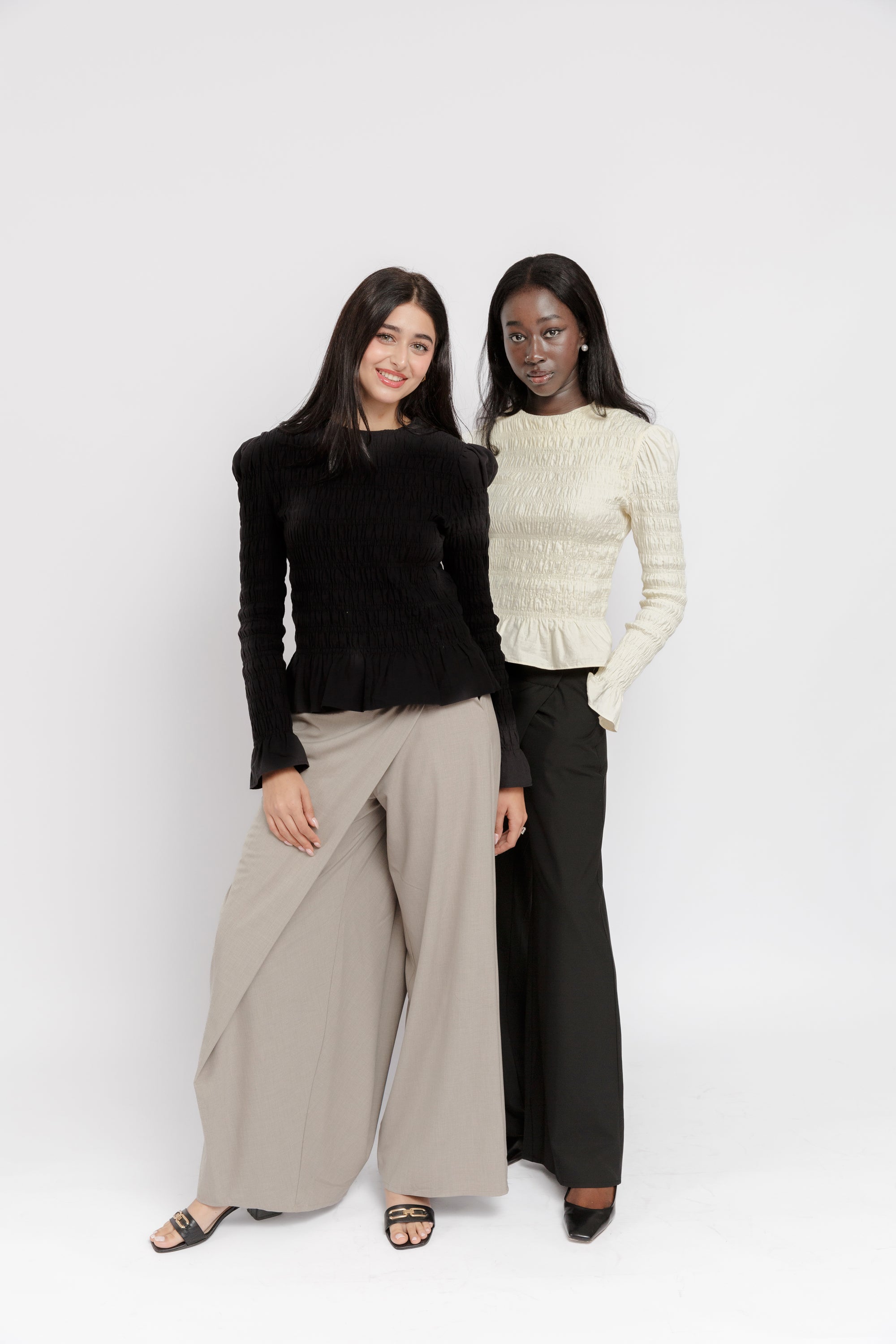 Taupe Foldover Pants