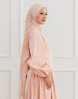 Rose Cinched Buttoned Dress