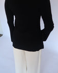 Black Gold Buttoned Sweater