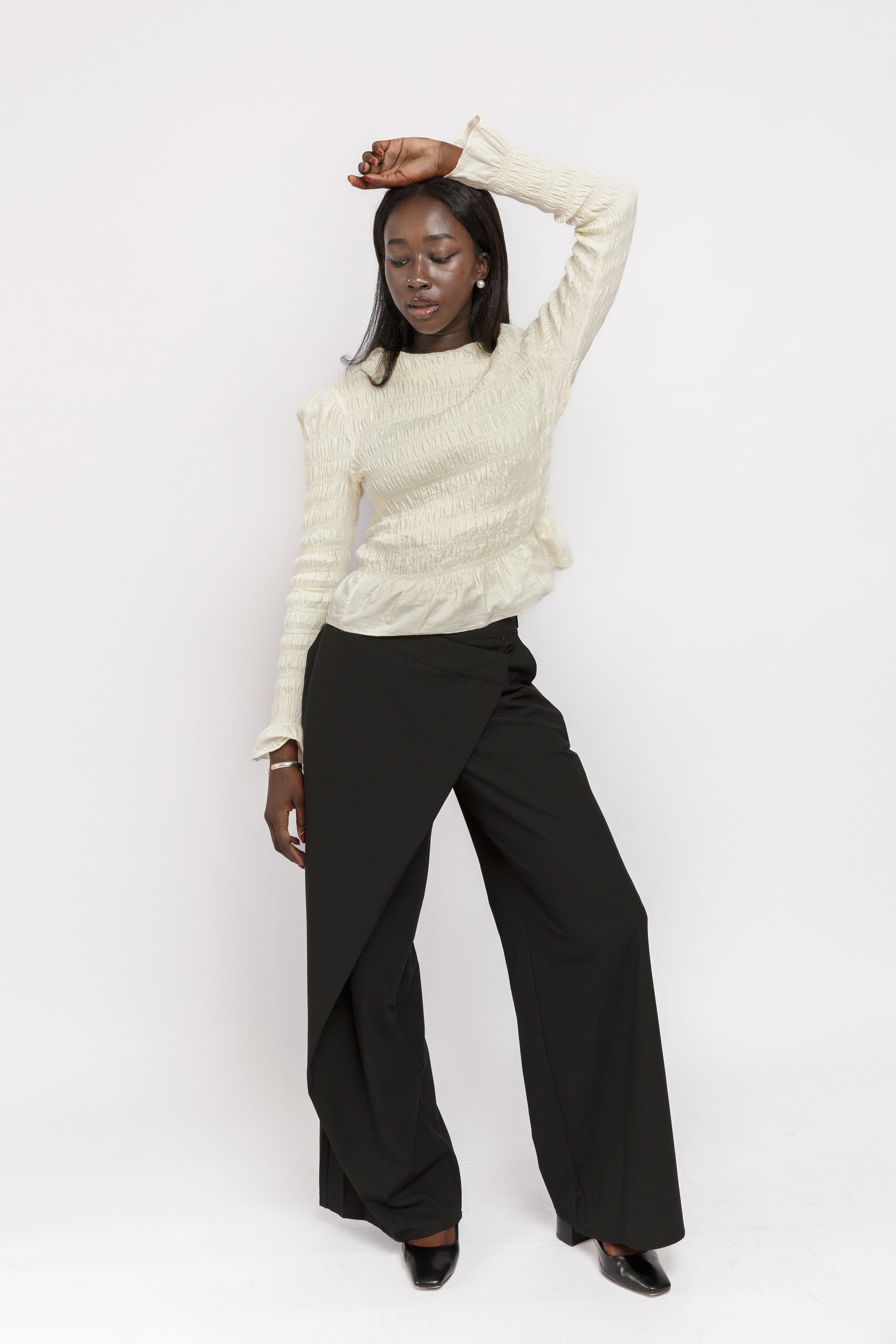 Black Foldover Pants