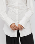 Ivory SE Tie Back Cotton Shirt