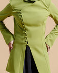 Fern Green Buttoned Blazer Tunic