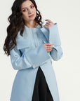 Sky Blue Utility Slit Tunic