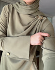 Khaki Floor Length Hardware Tunic- Final Sale