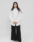 Ivory SE Tie Back Cotton Shirt