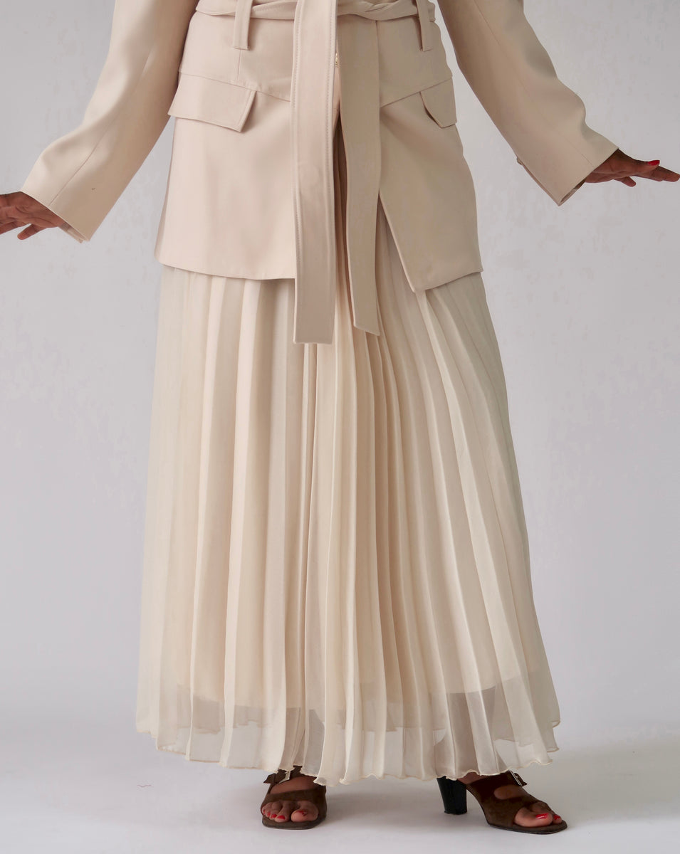 【Kleesier】Whipping cream pleated skirt Whipping cream pleated skirt - Kleesier | 60% - Asian