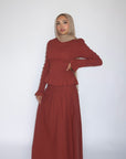 All Spice Ruched Maxi Skirt