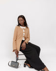 Camel Buckled Blazer Tunic *ships 11/10