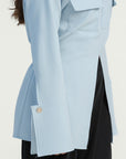 Sky Blue Utility Slit Tunic