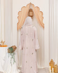 Mauve Pink Yasmin Embroidered Abaya