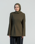 Moss Green Structured Tunic
