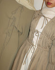 Khaki Cinched Cloak