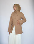 Camel Utility Slit Tunic