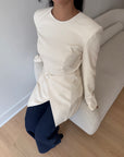 Cream Blazer Tunic