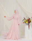 Orchid Pink Structured Belt Gown