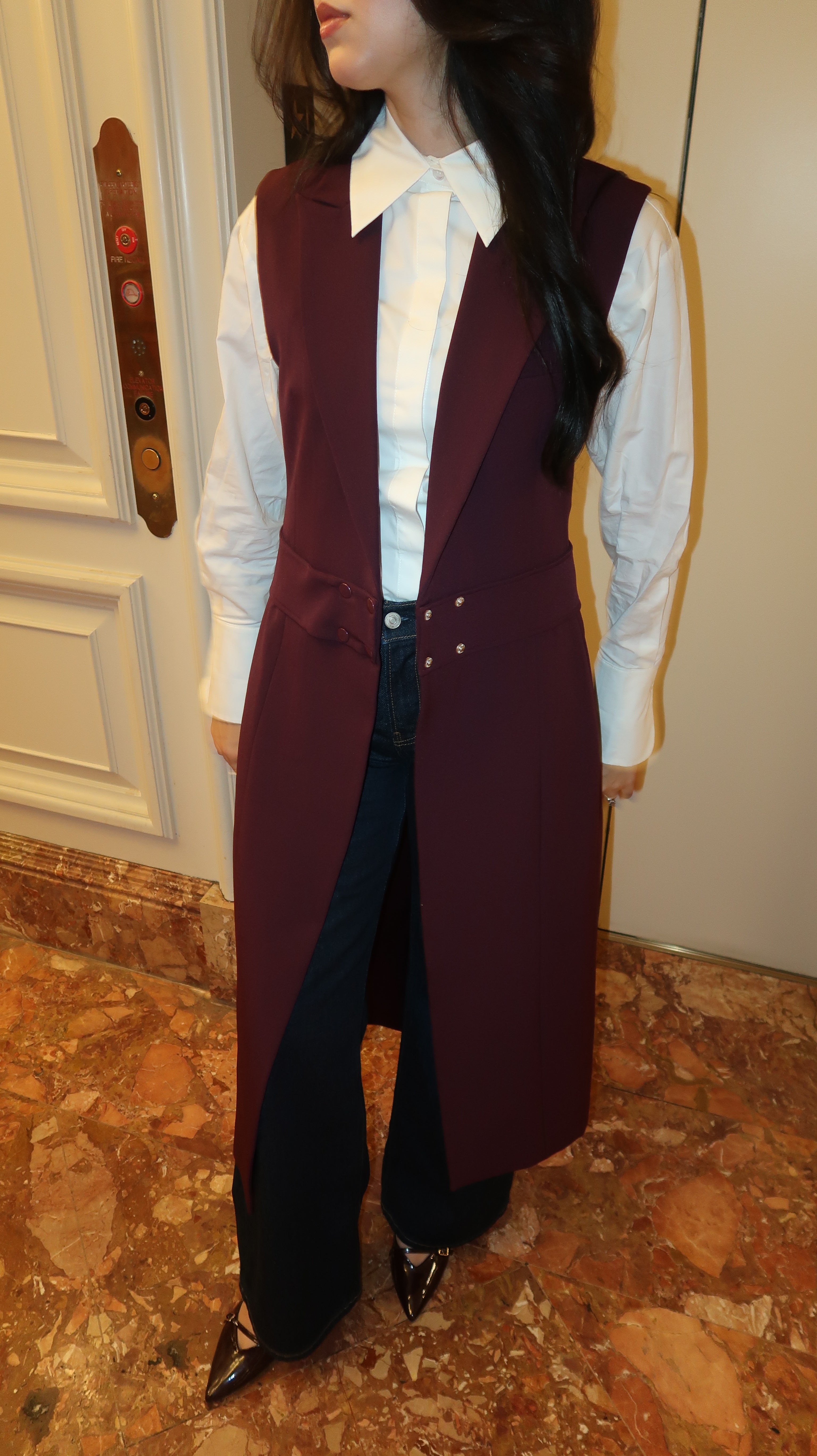 Plum Floor Length Vest Summer Evenings Plum Floor Length Vest Summer Evenings