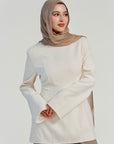 Cream Structured Tunic